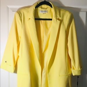 Calvin Klein XL yellow blazer